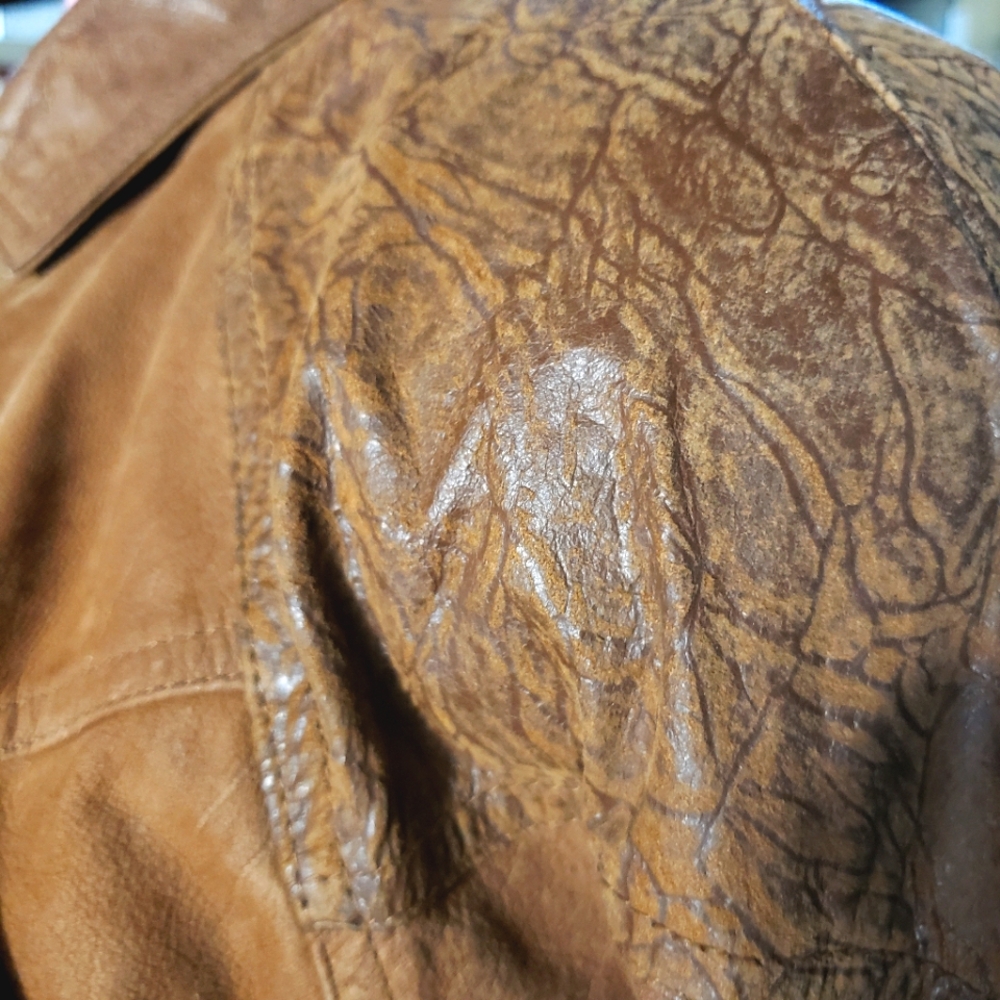 Brown Suede Women's Jacket - Picture 3 of 7